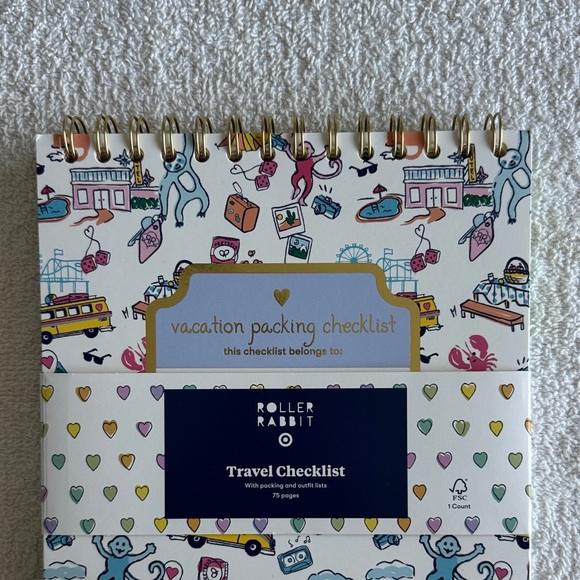 Roller Rabbit x Target Travel Checklist Notebook Multi Color - Picture 2 of 15
